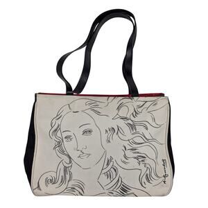 Andy Warhol Birth Of Venus Purse Shoulder Bag Tote Art Deco Embroidered USED